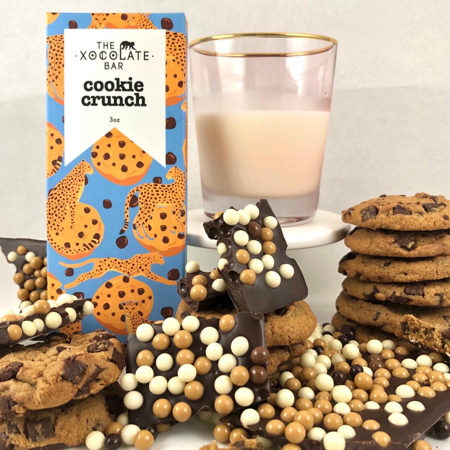 Chocolate - Cookie Crunch - dark milk and white chocolate bar