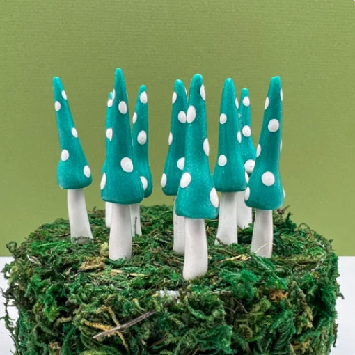 Fairy Garden Mushroom Plant Pick - Gnome Style