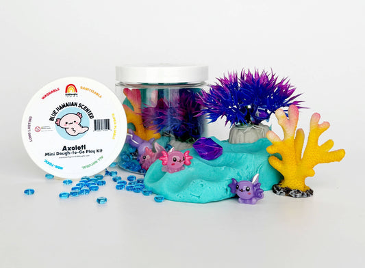 Axolotl (Blue Hawaiian) Mini Dough-To-Go