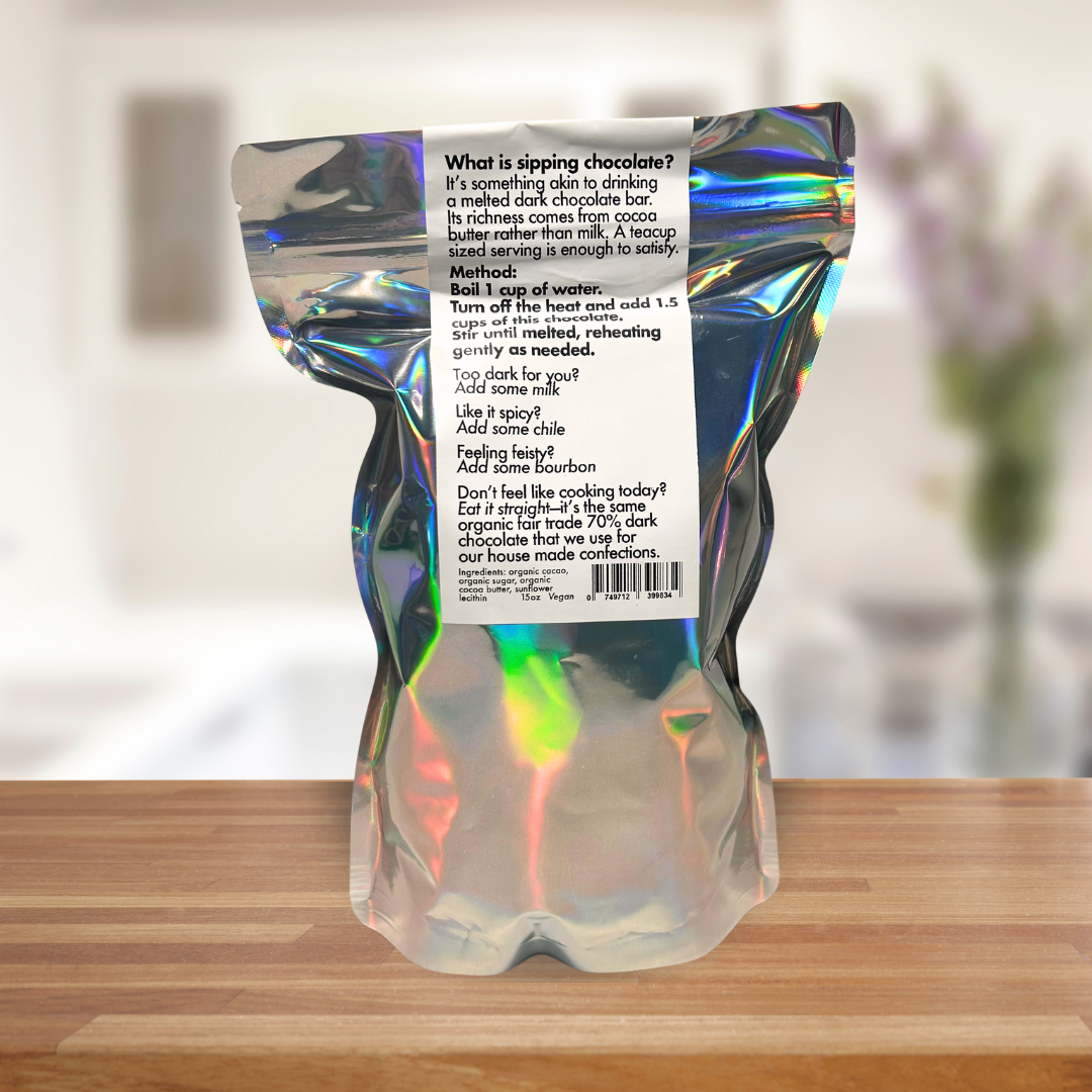 Chocolate - Sipping mix - organic fair trade vegan dark