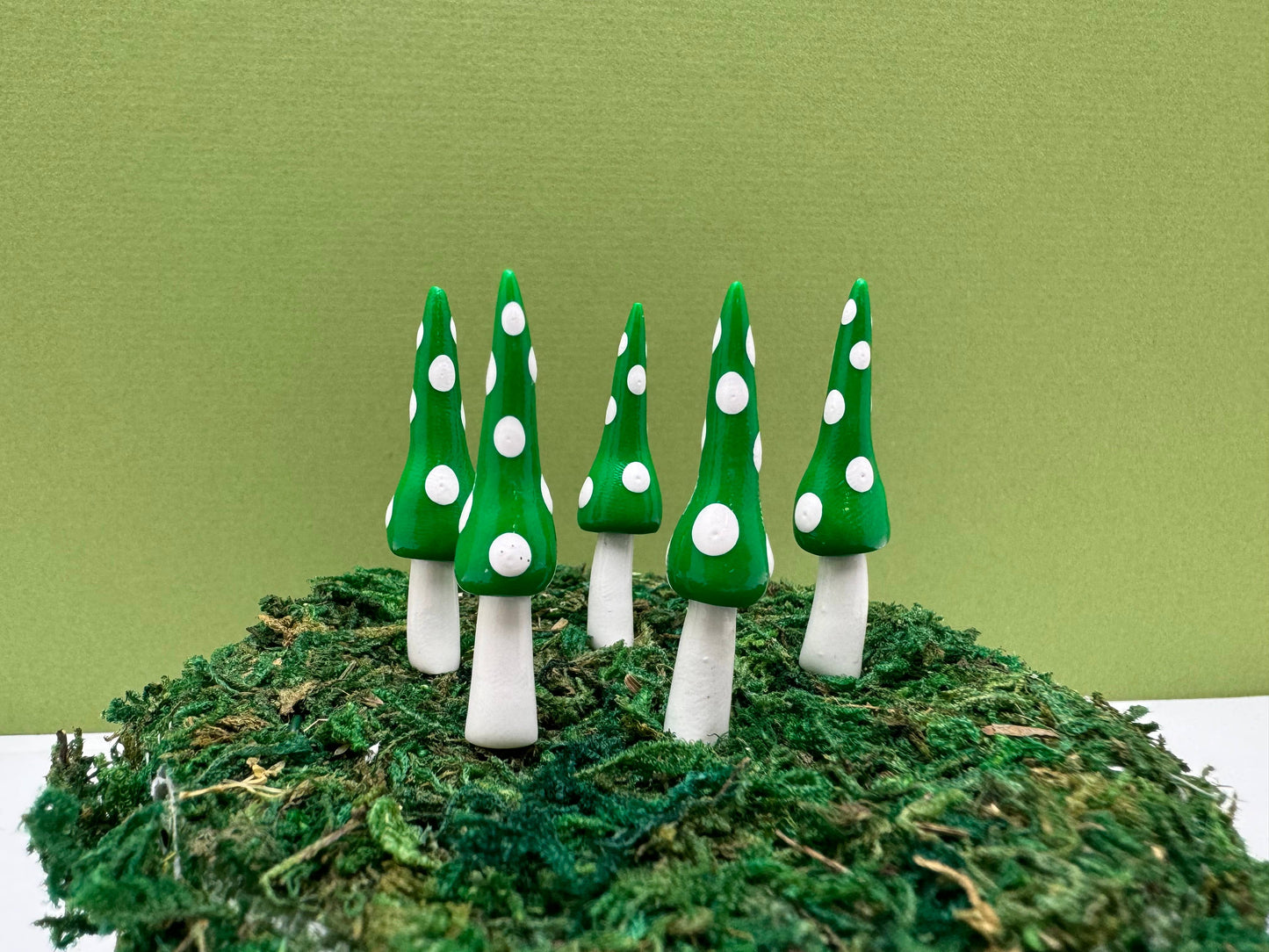 Fairy Garden Mushroom Plant Pick - Gnome Style