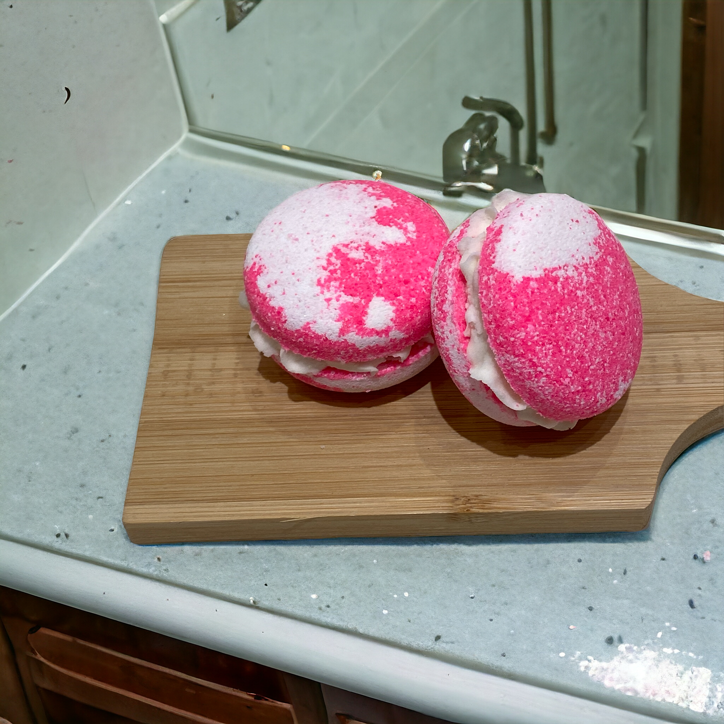 Bath Cookies - Bunny Tracks Pink & White