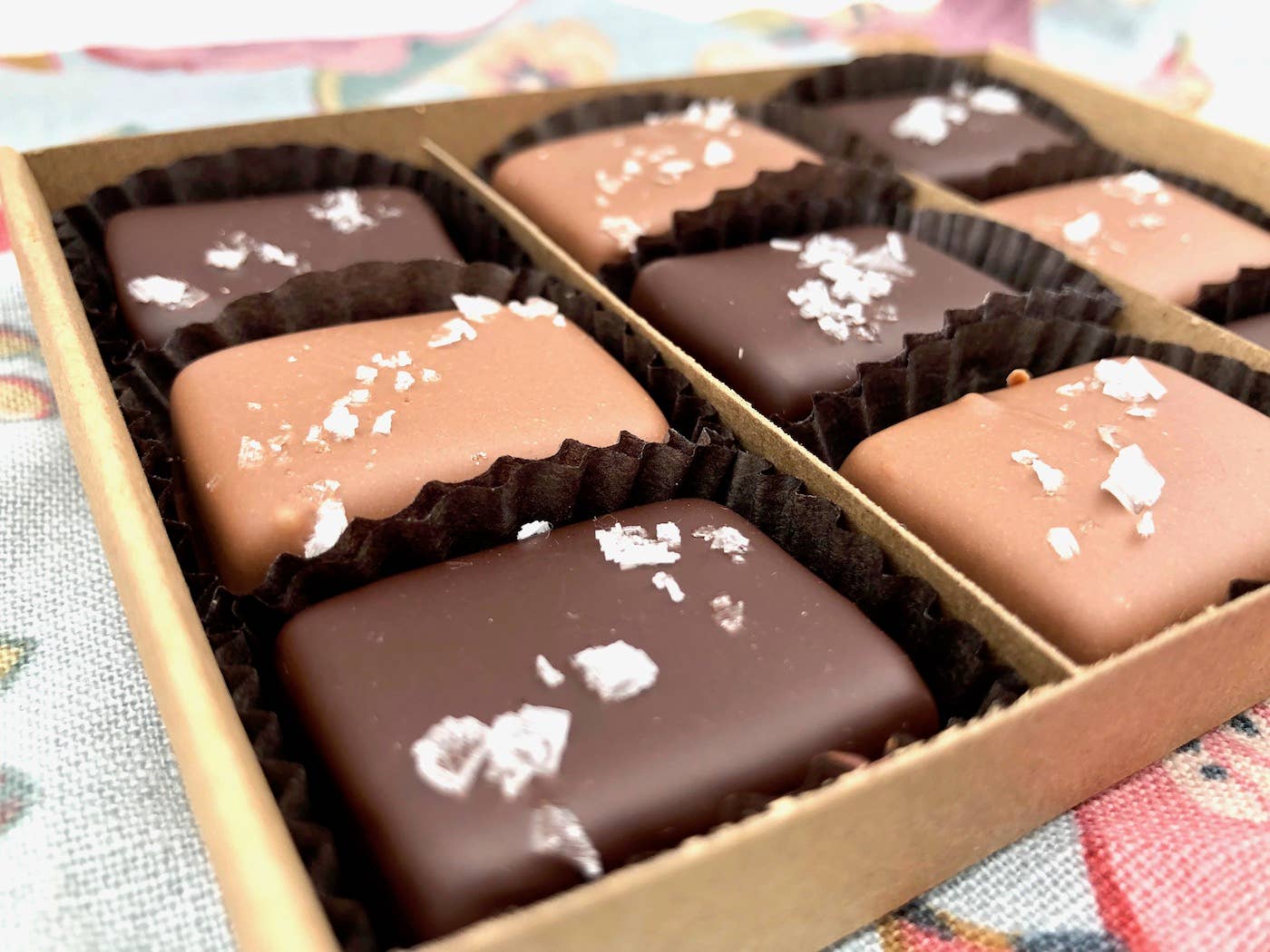 9 Piece Milk & Dark Chocolate Covered Salted Caramels, Mixed