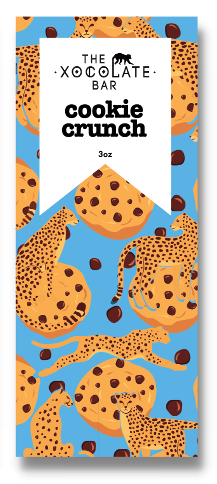 Chocolate - Cookie Crunch - dark milk and white chocolate bar