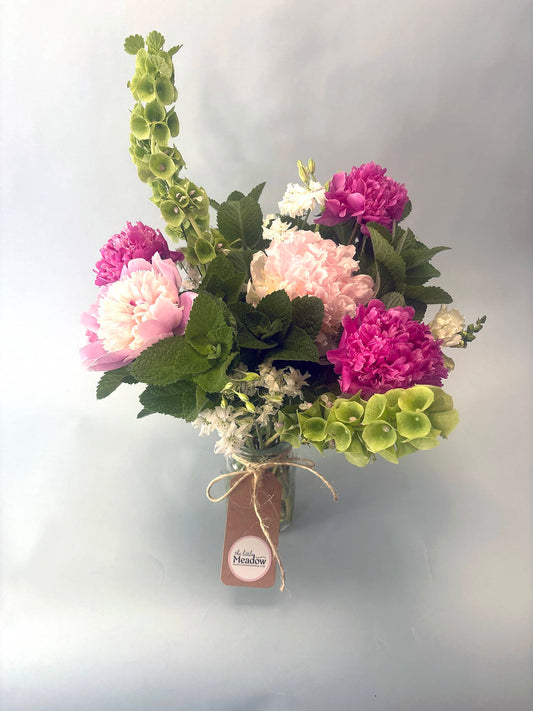 Arrangement Vase - Peonies - Sold Out for Season