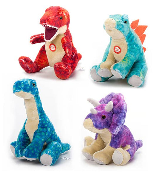 Plushie - 8" Dinosaurs Assortment with Roaring Sound