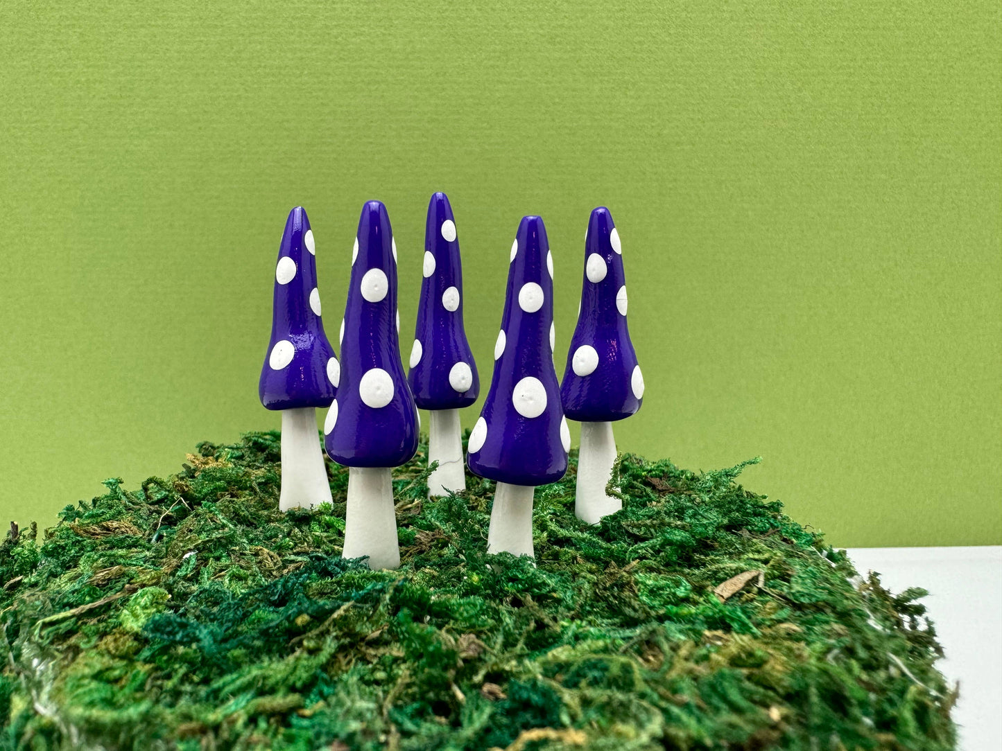 Fairy Garden Mushroom Plant Pick - Gnome Style