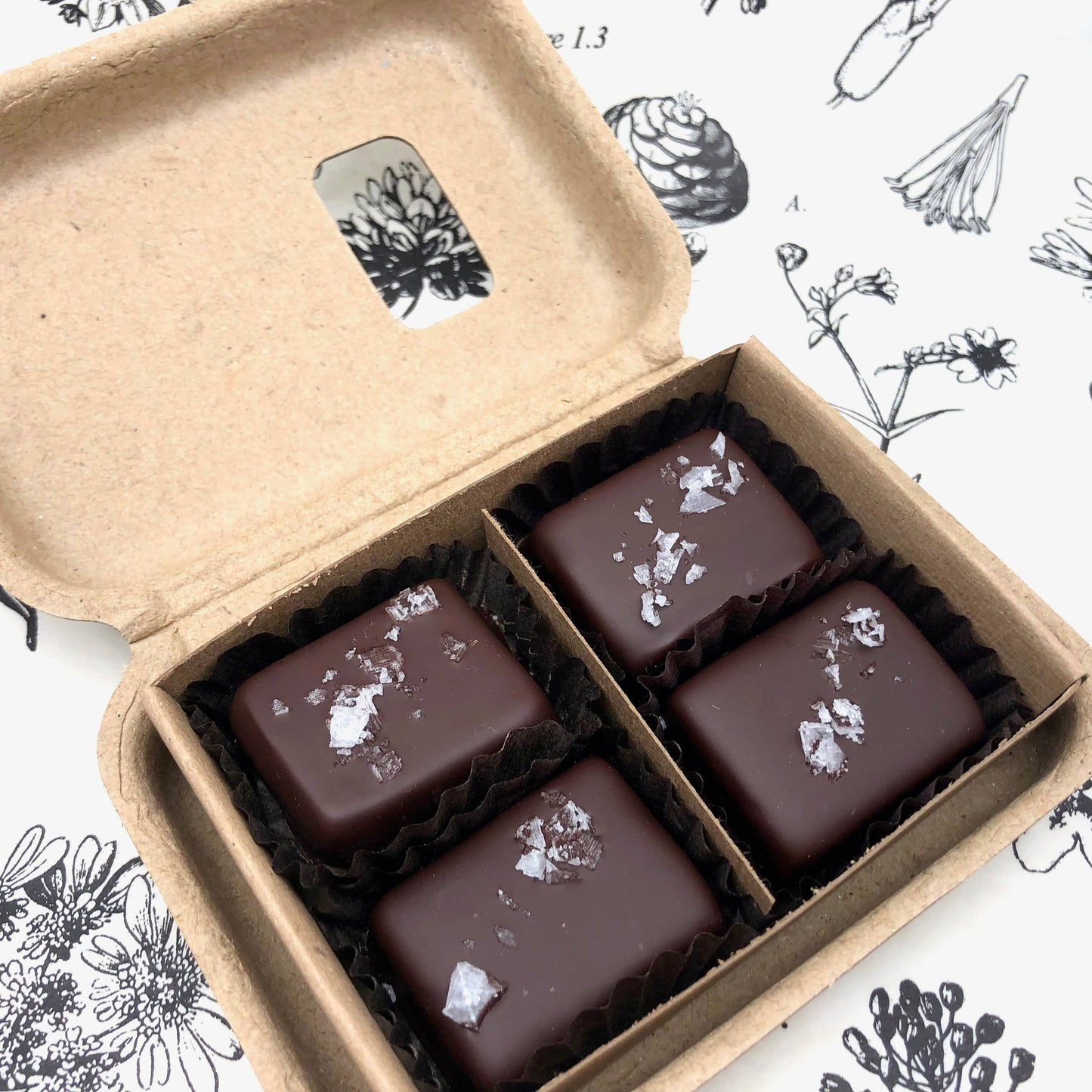 Chocolate 4 Piece Dark Salted Caramels