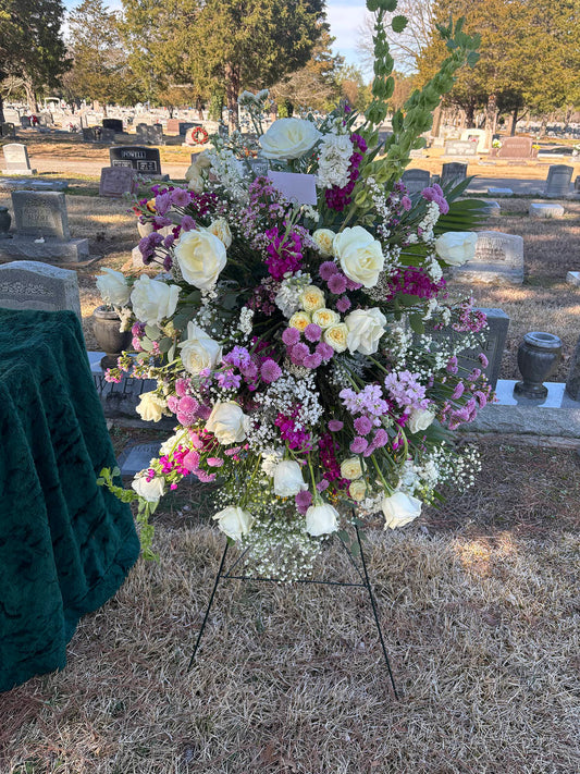 Sympathy - Standing Spray Lush Garden