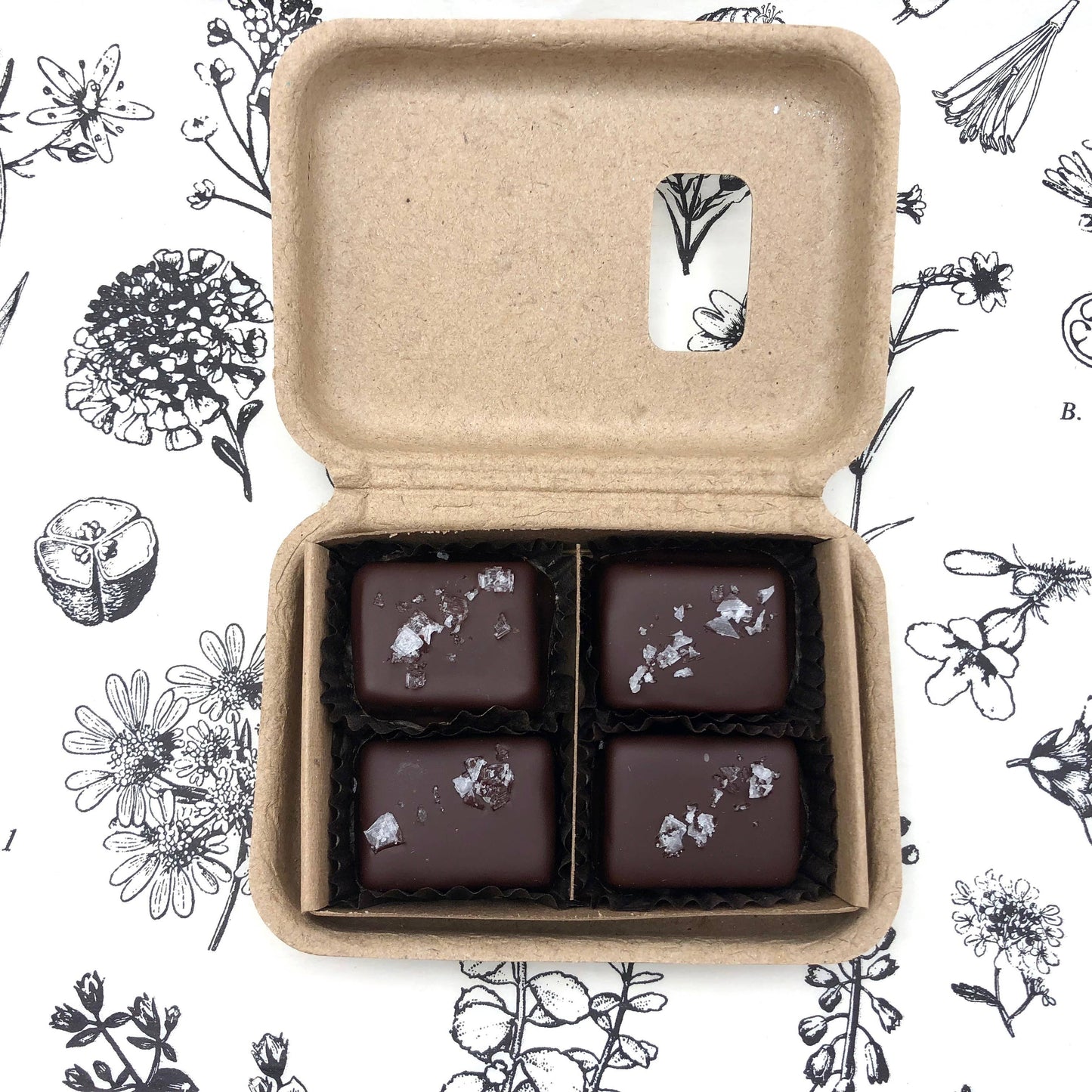 Chocolate 4 Piece Dark Salted Caramels