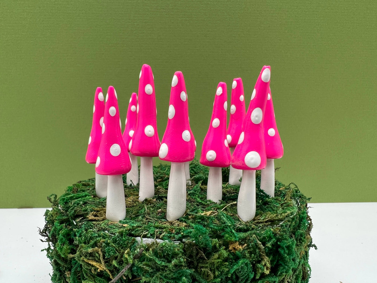Fairy Garden Mushroom Plant Pick - Gnome Style