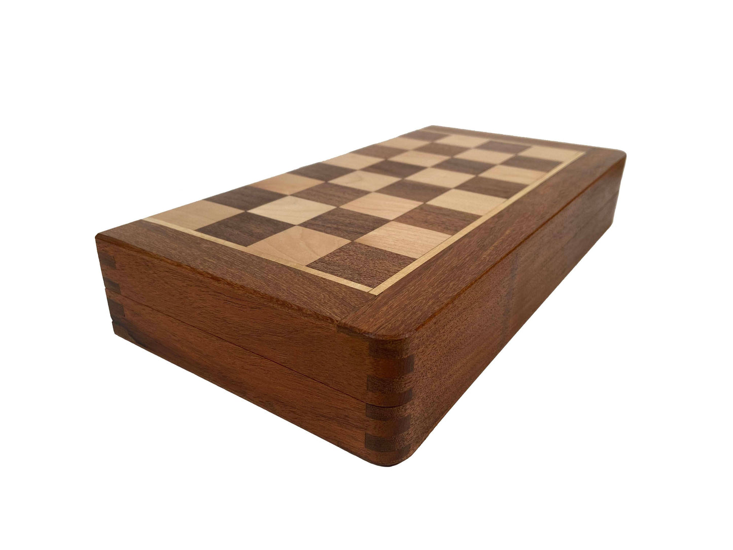 Travel Magnetic Wood Folding Chess Set, 12 inches