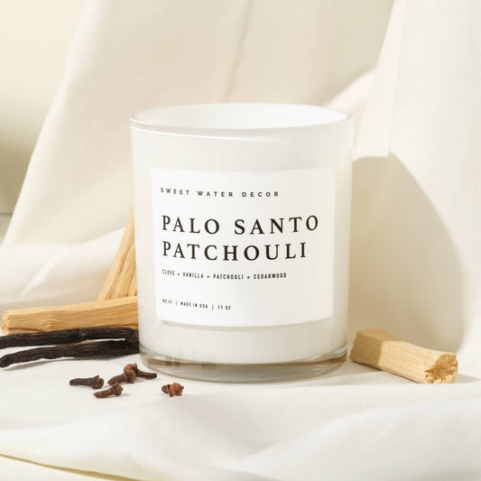 Candle - Palo Santo Patchouli 11 oz Soy Candle - Home Decor & Gifts